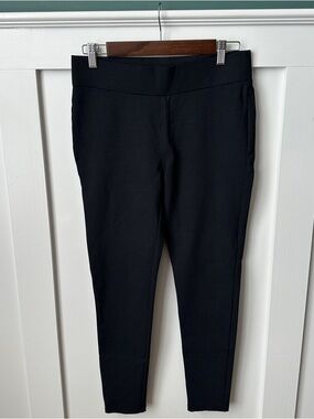 LOFT Charcoal Houndstooth Stretch Pants
